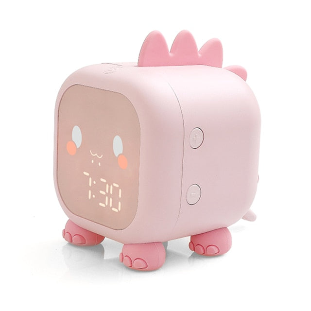 Kids Alarm Clock Cute Dinosaur Digital Alarm Clock For Kids Bedside Clock Children Sleep Trainier Wake Up Night Light Relojes
