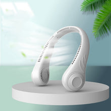 Load image into Gallery viewer, Xiaomi Hanging Neck Fan Portable Cooling Fan USB Leafless 360 Degree Neckband Fan 78 Surround Air Outlets 4000Mah Rechargeable
