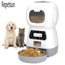 Load image into Gallery viewer, 3.5L Automatic Pet Feeder Smart Food Dispenser For Cats Dogs Timer Stainless steel
