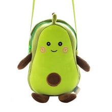 Load image into Gallery viewer, Cartoon Avocado Plush Kawaii Toys Soft Stuffed Fruits Creative New Female Mulit Style Shoulder Bag for Children Kids Gift Toys
