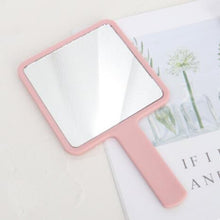 Load image into Gallery viewer, Handheld Makeup Mirror Square Makeup Vanity Mirror with Handle Hand Mirror SPA Salon Compact Mirrors Cosmetic Mirror for Women
