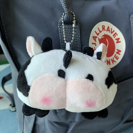 Cute cow moo Butt Plush Toys Corgi Pig Butt Keychain Soft Fidget Toys Female Bag Decoration Student Fashion Girls Child Gift