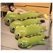 Load image into Gallery viewer, 60-140CM Big Size Long Lovely Dinosaur Plush Toy Soft Cartoon Animal Dinosaur Stuffed Doll Pillow for Kids Birthday Gift
