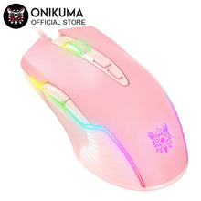 Load image into Gallery viewer, 6400 DPI Wired Gaming Mouse Breathing LED Optical USB 7 Buttons Gamer Computer Pink Mice for Laptop PC Desktop
