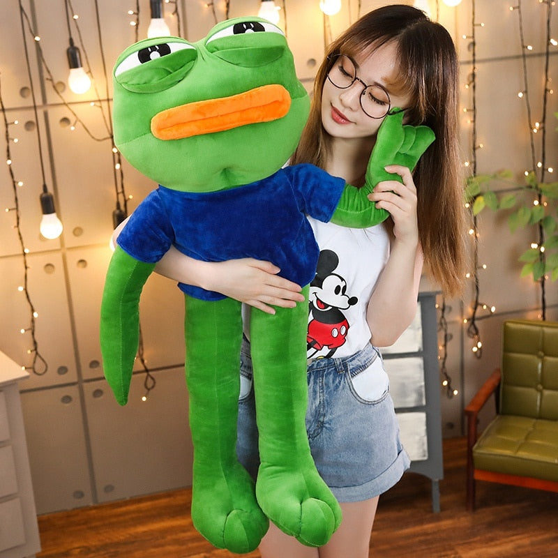 Pepe The Frog Sad Frog Stuffed Animal Dolls Plush 4chan Meme Toys for Kids Lovely Gift 50-90cm