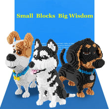 Load image into Gallery viewer, Building Blocks Educational  Brick Mini Model Toy Small Particles Pet Dog Husky Children&#39;s Gift  Block DTY Assembling Toys Gifts
