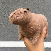 Load image into Gallery viewer, Simulation Capybara Plush Toy Cute Capybara Plushie Fluffy Capybara Stuffed Animal Doll Birthday Gift for Children
