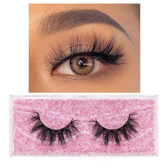 Makeup Mink Lashes False Eyelashes 3D Volume Natural long Fluffy Reusable Soft Full Eyelash Extension Eye Mink Eyelashes
