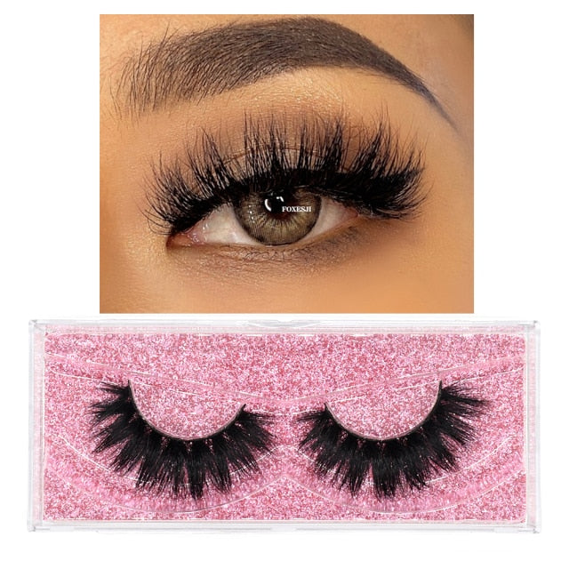 Makeup Mink Lashes False Eyelashes 3D Volume Natural long Fluffy Reusable Soft Full Eyelash Extension Eye Mink Eyelashes