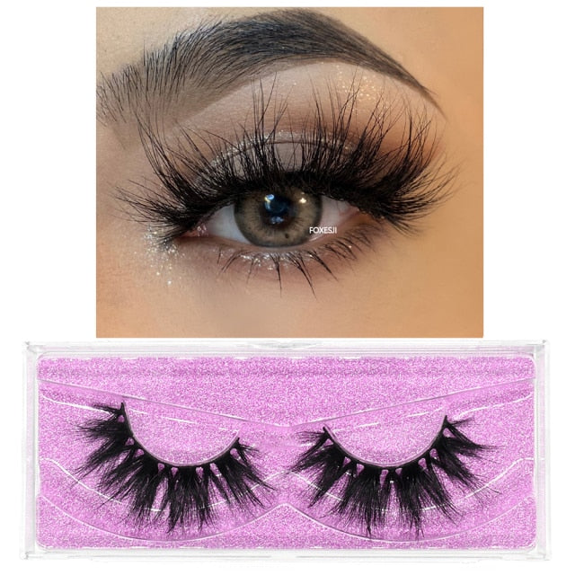 Makeup Mink Lashes False Eyelashes 3D Volume Natural long Fluffy Reusable Soft Full Eyelash Extension Eye Mink Eyelashes
