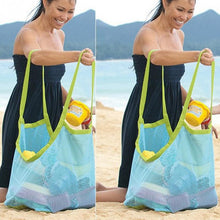 Load image into Gallery viewer, Children Sand Away Protable Mesh Bag Kids Toys Storage Bags Swimming Large Beach Bag for Towels Women Cosmetic Makeup Bag
