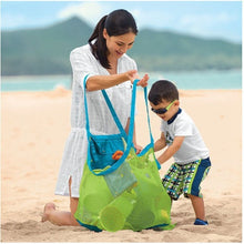 Load image into Gallery viewer, Children Sand Away Protable Mesh Bag Kids Toys Storage Bags Swimming Large Beach Bag for Towels Women Cosmetic Makeup Bag
