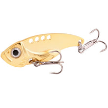Load image into Gallery viewer, 1Pcs Metal Vib 3/7/10/15g Blade Lure Sinking Vibration Baits Artificial Vibe for Bass Pike Perch Fishing Silver Gold 4 Colors
