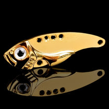 Load image into Gallery viewer, 1Pcs Metal Vib 3/7/10/15g Blade Lure Sinking Vibration Baits Artificial Vibe for Bass Pike Perch Fishing Silver Gold 4 Colors
