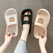 Load image into Gallery viewer, Bear Slippers Women&#39;s Summer Flip-Flops Sandals 2021 Platform Casual House of Sunny Kawaii Home Soft Slides Size 36-41
