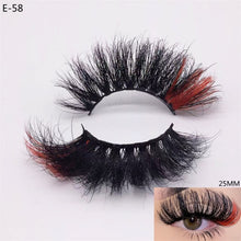 Load image into Gallery viewer, Newest 3D Mink Eyelashes Colorful 100% Mink Lashes Mix Color Pink Blue Red White False Eyelashes Fluffy Soft
