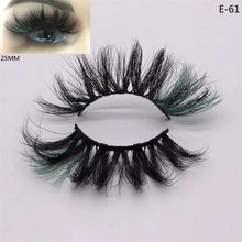 Load image into Gallery viewer, Newest 3D Mink Eyelashes Colorful 100% Mink Lashes Mix Color Pink Blue Red White False Eyelashes Fluffy Soft
