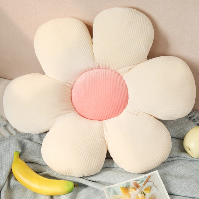 35-75CM Colorful Flowers Plush Pillow Comfortable Plant Petal Cushion Stuffed Flower Toys for Girls Baby Home Decor Gift