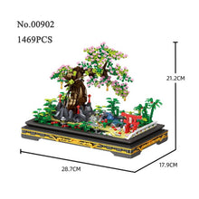 Load image into Gallery viewer, Mini Building Block Simulation Plant Pine Cherry Blossom Potted Model Decoration DIY Tree Flower Bonsai Assembled Brick Toy Gift
