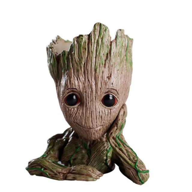 3 style PVC Cute Groot Cartoon Tree Man Aquarium Ornament Fish Tank Cave Stone Decoration Plant Flower Pot Bonsai Garden Home Decor