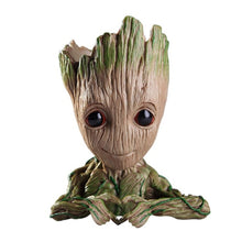 Load image into Gallery viewer, 3 style PVC Cute Groot Cartoon Tree Man Aquarium Ornament Fish Tank Cave Stone Decoration Plant Flower Pot Bonsai Garden Home Decor
