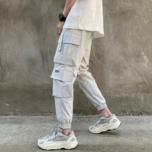 Load image into Gallery viewer, 2022 New Hip Hop Joggers Cargo Pants Men Harem Pants Multi-Pocket Ribbons Man Sweatpants Streetwear Casual Mens Pants S-5XL
