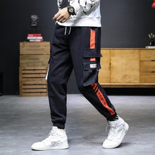 Load image into Gallery viewer, 2022 New Hip Hop Joggers Cargo Pants Men Harem Pants Multi-Pocket Ribbons Man Sweatpants Streetwear Casual Mens Pants S-5XL
