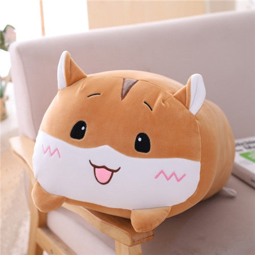 85cm Kawaii Animal Dinosaur Pig Cat Bear Plush Toy Soft Cartoon Panda Hamster Elephant Stuffed Doll Baby Sleep Pillow Kids Gift