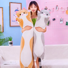 Load image into Gallery viewer, 130cm Cute Soft Long Cat Pillow Plush Toys Stuffed Pause Office Nap Pillow Bed Sleep Pillow Home
