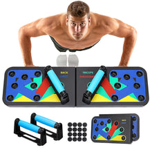 Load image into Gallery viewer, 9in1 Push Up Board Multi-function Push Up Rack Core Strength Muscle Training Home Gym Fitness Body Building Equipment
