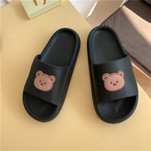 Load image into Gallery viewer, Bear Slippers Women Summer Flip-Flops Sandals 2021 Platform Casual House of Sunny Kawaii Home Soft
