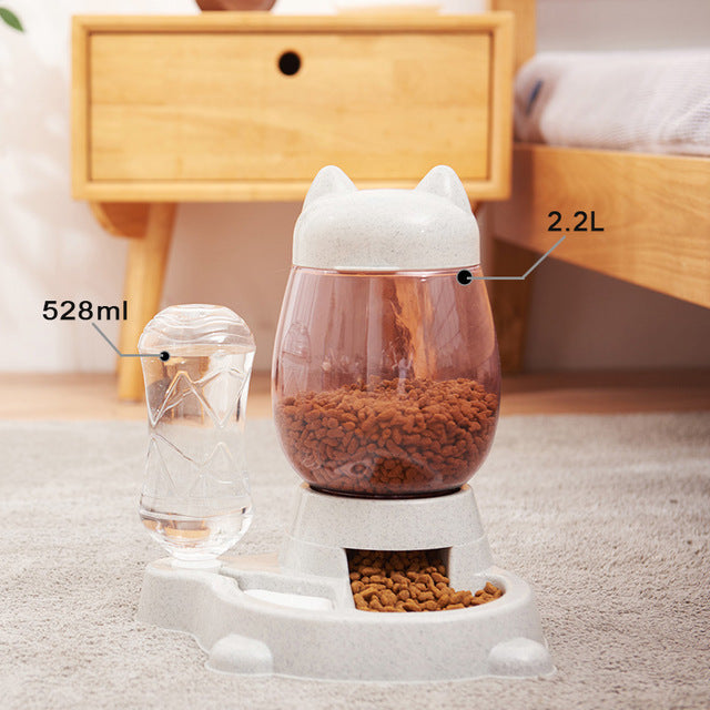Pet Cat Bowl Dog for Cats Feeder Bowls Kitten Automatic Drinking Fountain 1.5L Capacity Puppy