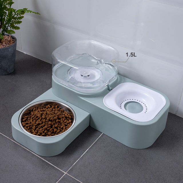 Pet bowl Double Cat Bowl Dog Bowl With Raised Stand Pet Supplies Cat Water Bowl For Cat Food Bowls For Dog Feeder Pet Products