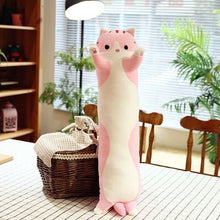 Load image into Gallery viewer, Kawaii Plushies Long Cat Pillow Soft Sleeping Cushion Cute Pillows Stuffed Animal Dolls Toy Children
