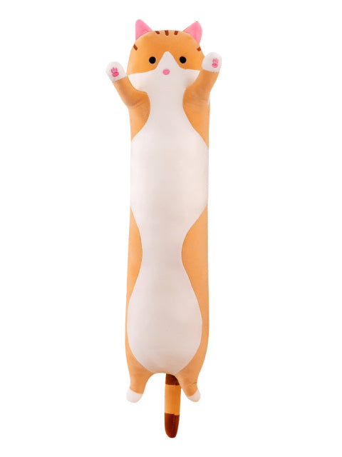 50-150cm Kawaii Soft Long Cat Pillow Stuffed Plush Toys Nap Pillow Home Comfort Cushion Boy Girl Birthday Gift cute plushies