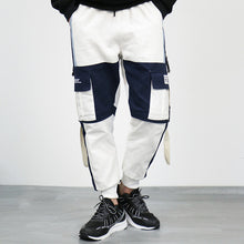 Load image into Gallery viewer, Black Cargo Pants Men Hip Hop Autumn Harem Pant Streetwear Harajuku Jogger Sweatpant Cotton Trousers Male Pants

