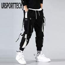 Load image into Gallery viewer, Black Cargo Pants Men Hip Hop Autumn Harem Pant Streetwear Harajuku Jogger Sweatpant Cotton Trousers Male Pants
