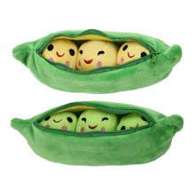 Load image into Gallery viewer, 25CM Kids Baby Plush Toy Cute Pea Stuffed Plant Doll Girlfriend Kawaii For Children Gift High Quality Pea-shaped Pillow Toy
