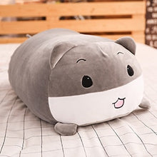 Load image into Gallery viewer, Long Animals Plush Toy Stuffed Squishy Animal Bolster Pillow Dog Cat Shiba Inu Penguin Cylindrical Plushie Toy Sleeping Friend
