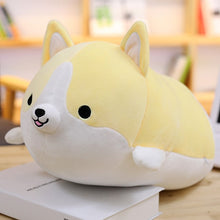 Load image into Gallery viewer, Cute Corgi Dog doll pillow Shiba Inu plush toy  holding sleeping doll Stuffed animal pillow gift for baby 35cm
